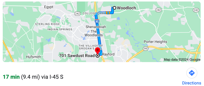 Directions to Woodloch Texas Photographer, Bri Sullivan's photography studio.