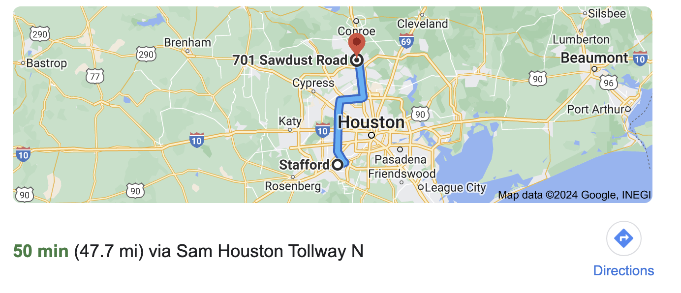 Directions to Stafford, Texas photographer, Bri Sullivan Photography's studio.