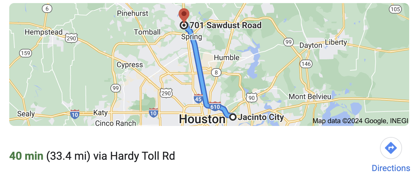 Directions to Jacinto City Photographer, Bri Sullivan Photography's studio. 