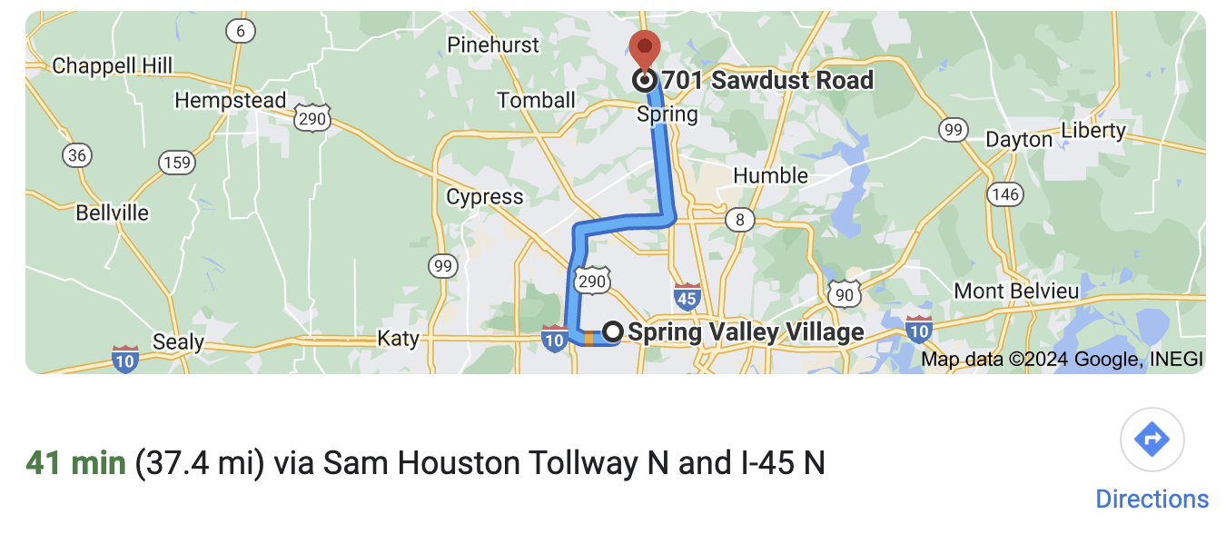 Directions to Spring Valley Village, Texas Photographer, Bri Sullivan Photography's studio.