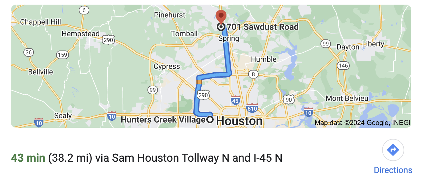 Directions to Hunters Creek Village Texas Photographer, Bri Sullivans Photography studio.