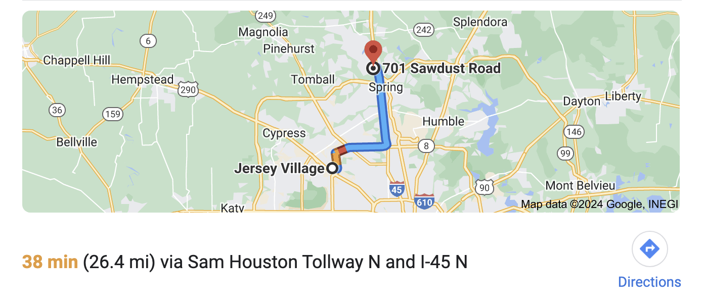 Directions to Jersey Village Texas Photographer, Bri Sullivan Photography's studio.